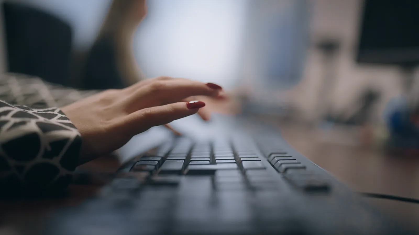 An online seller working at a laptop